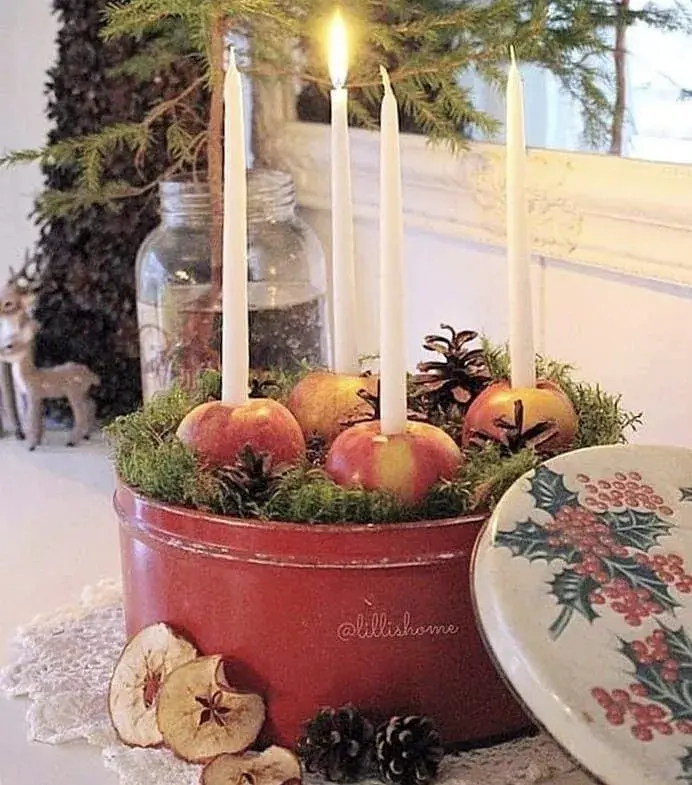 Jednoduchý adventní věnec 