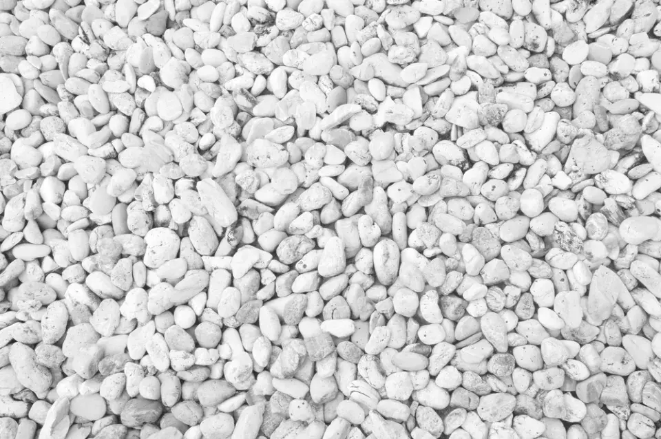 Bílá kamenná drť