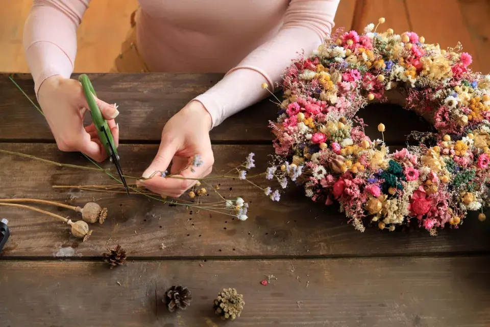 Tvorba dekorací ze sušených květin