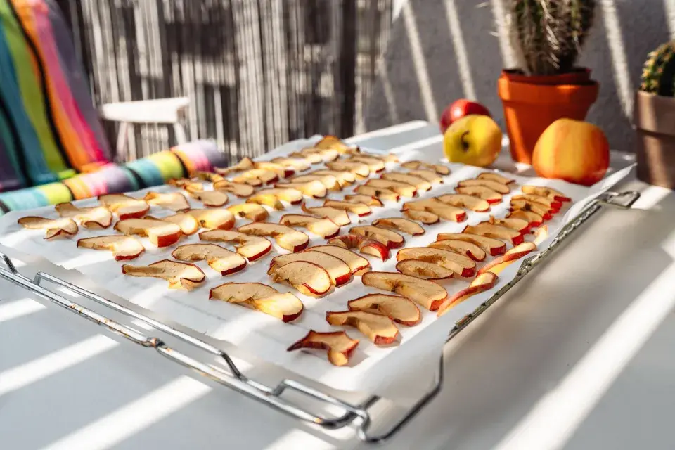 Sušení jablek