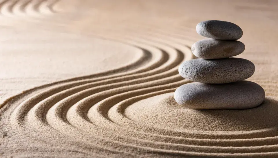 Písek v zenové zahradě