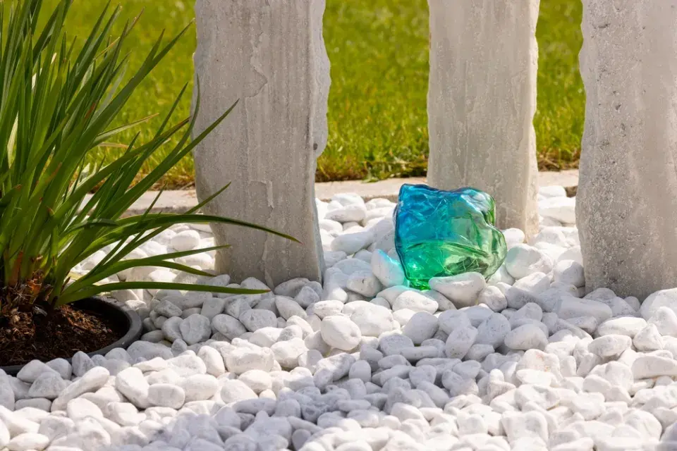 Bílá mramorová drť