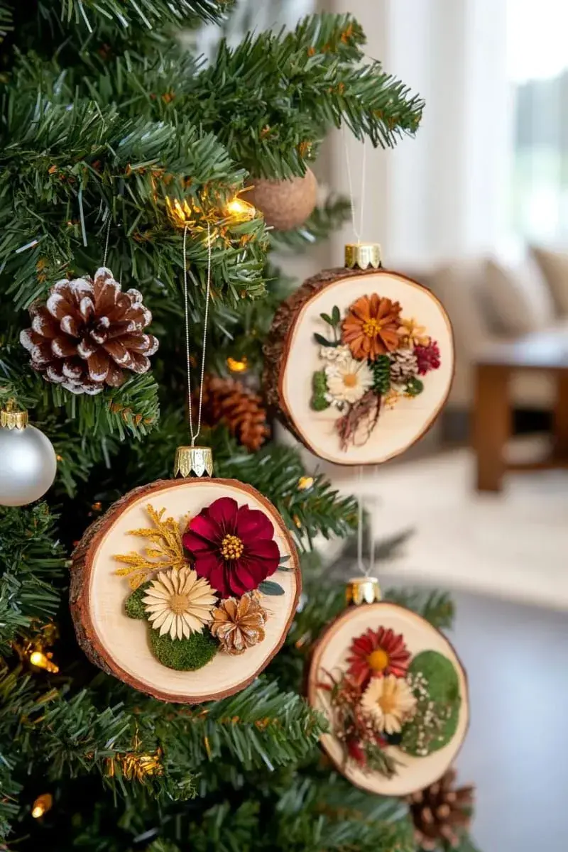 Dekorace z sušených květin