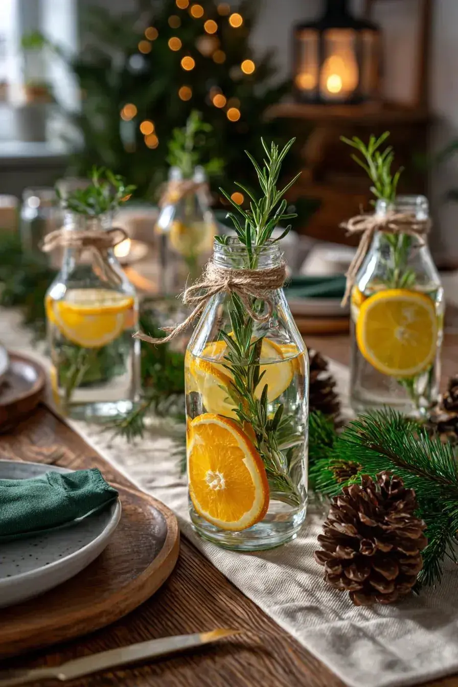 Pomeranče na vánoční tabuli 