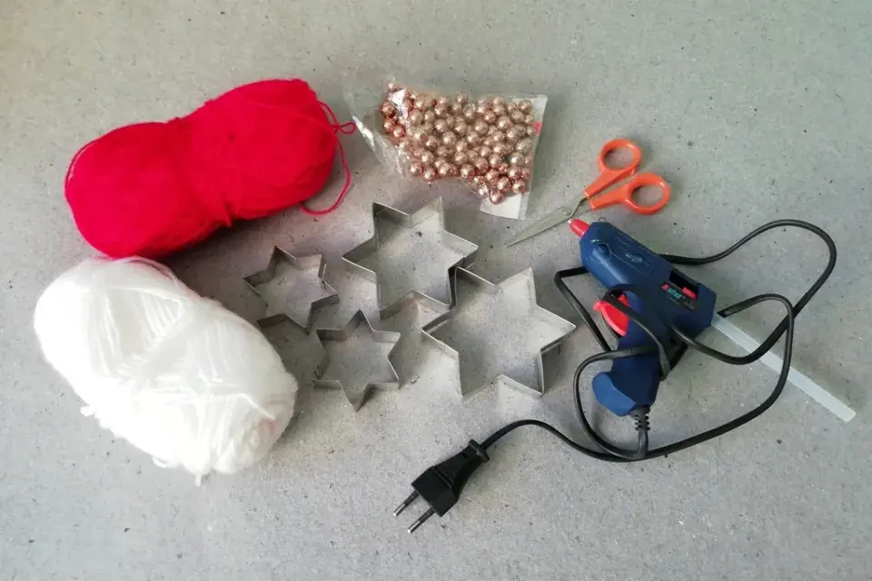 vánoční hvězda DIY