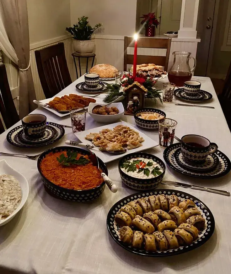 Polský štědrovečerní stůl 