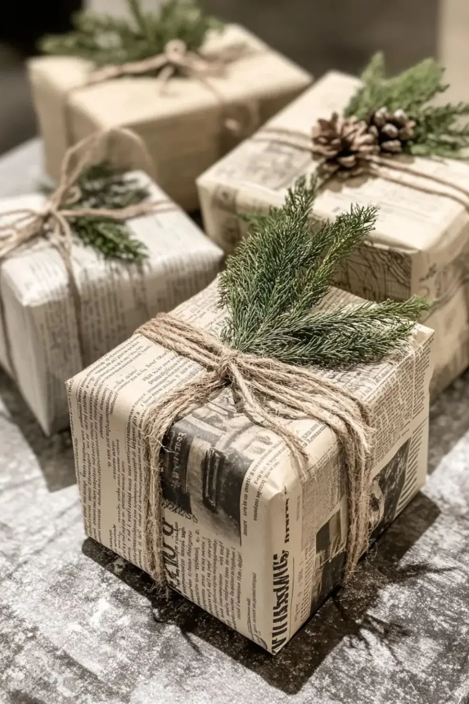 Balení do novinového papíru 