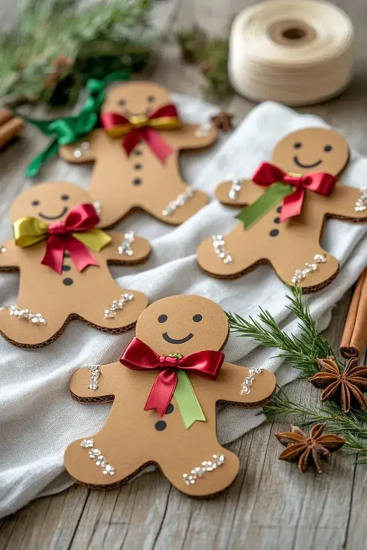 Vánoční dekorace z kartonu