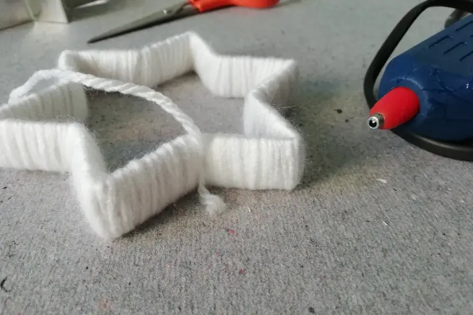 vánoční hvězda DIY