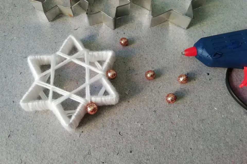 vánoční hvězda DIY