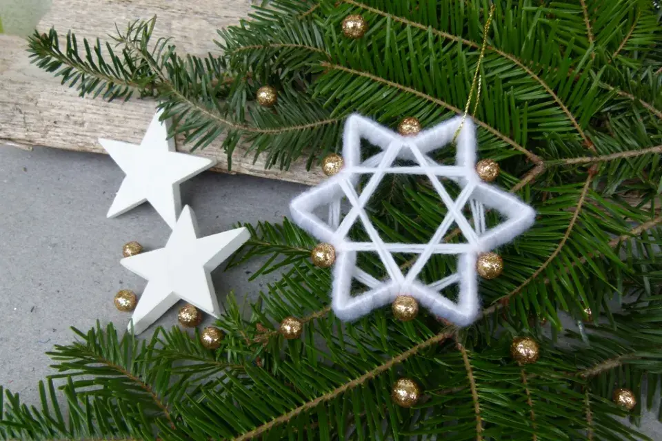 vánoční hvězda DIY