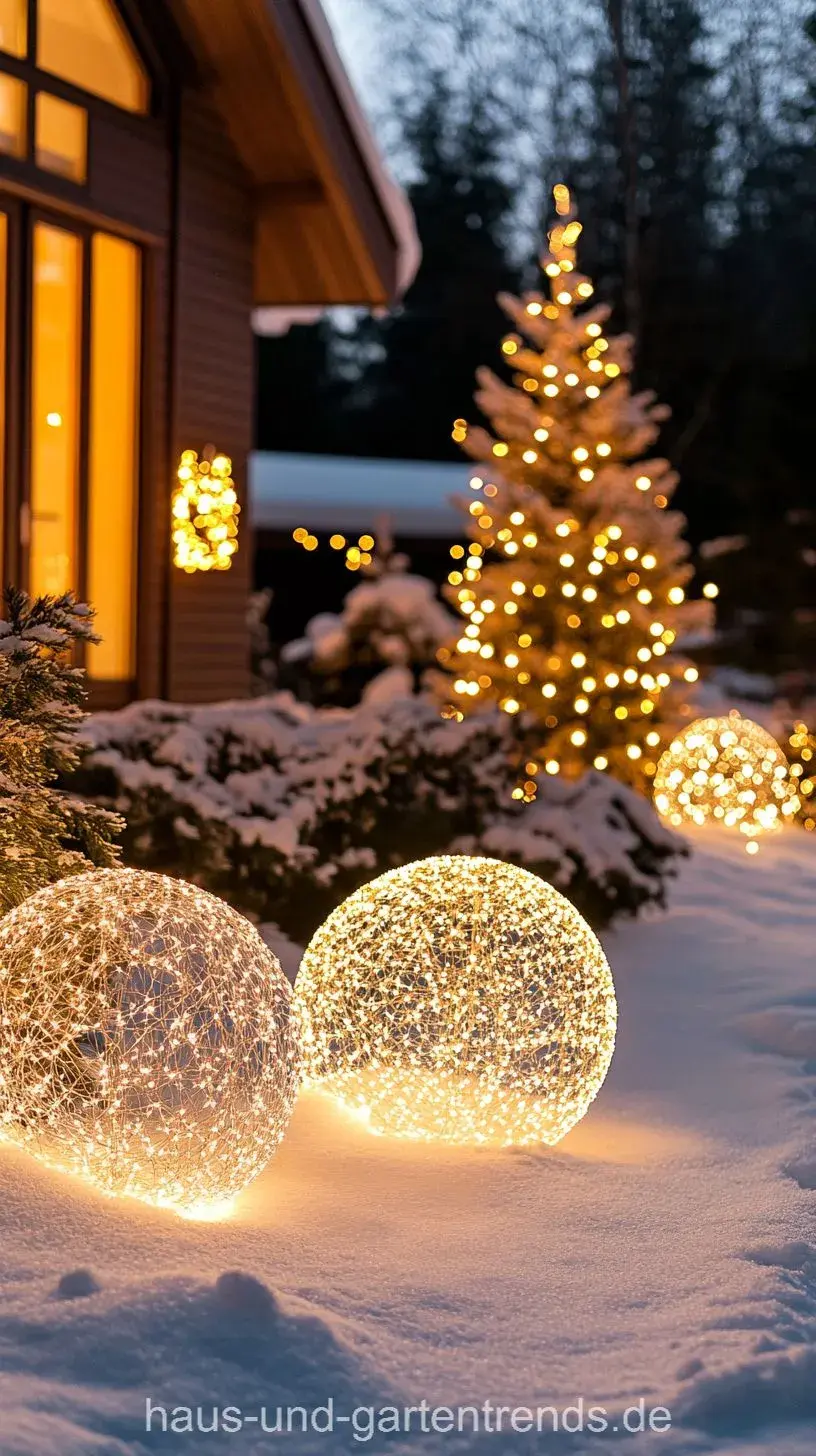 Jak odekorovat zahradu před Vánocemi?