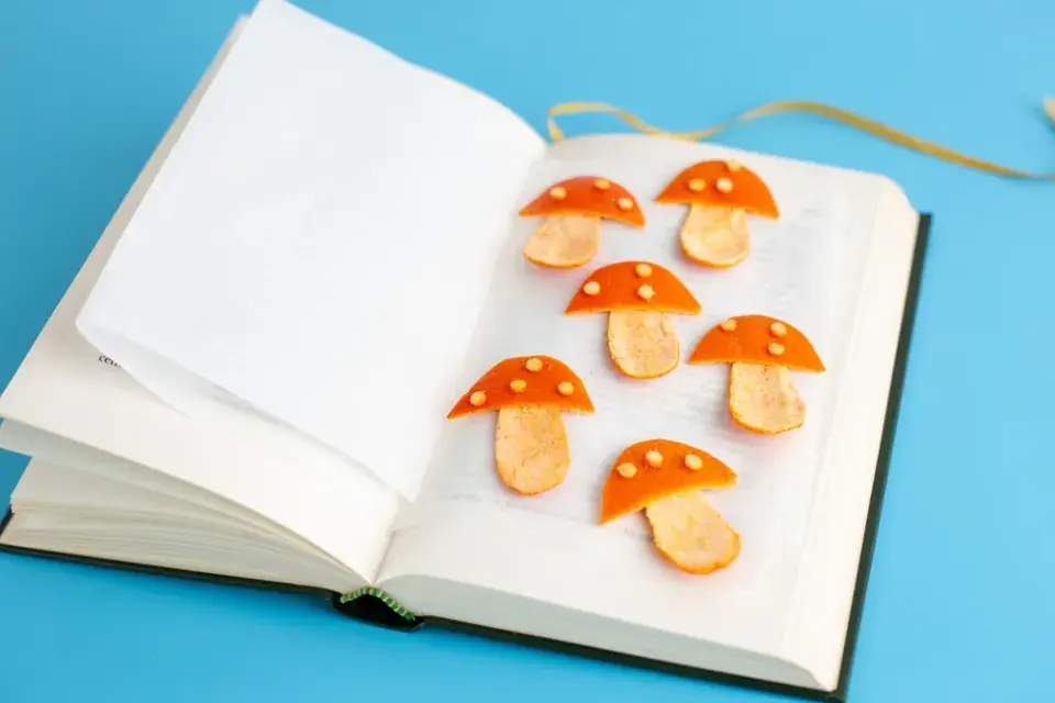 muchomůrky z mandarinky DIY