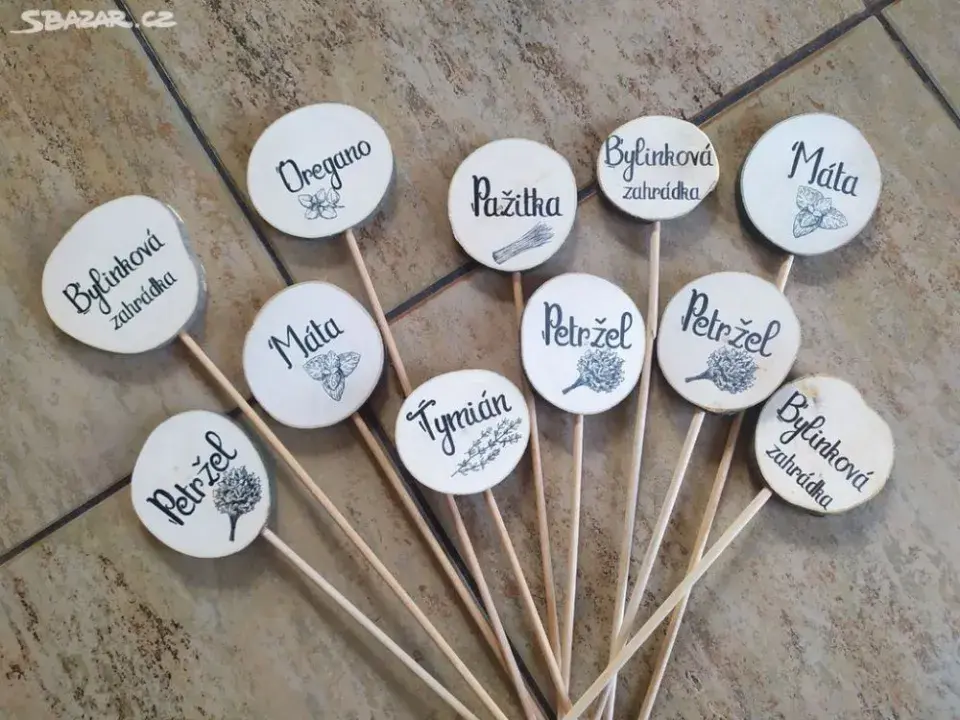 Originální jmenovky k rostlinám