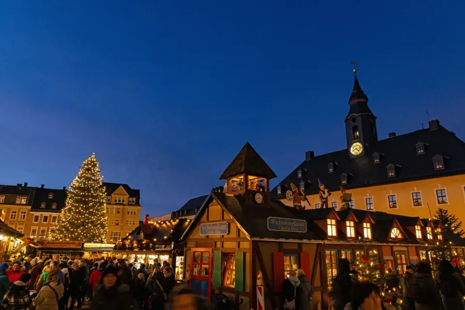 Pavel Trávníček jako pohádkový princ a vánoční trhy v Annaberg-Buchholz
