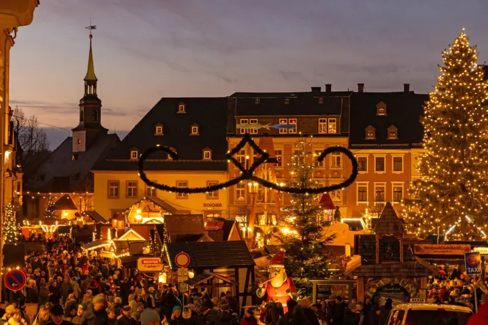 Pavel Trávníček jako pohádkový princ a vánoční trhy v Annaberg-Buchholz