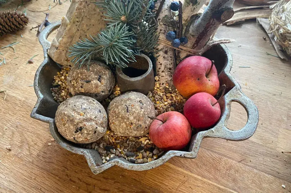 krmítko z formy na bábovku