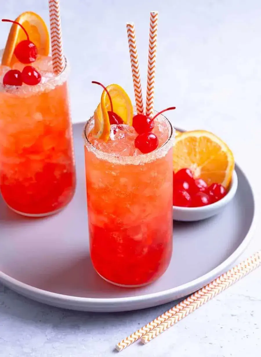 Pomerančový krémový Shirley Temple Drink