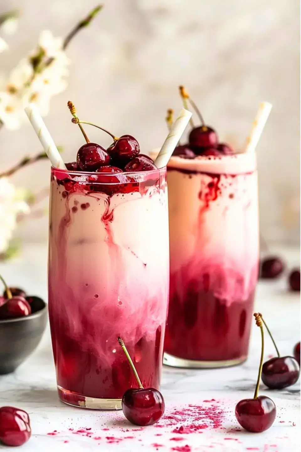 Cherry Earl Grey Milk Tea 