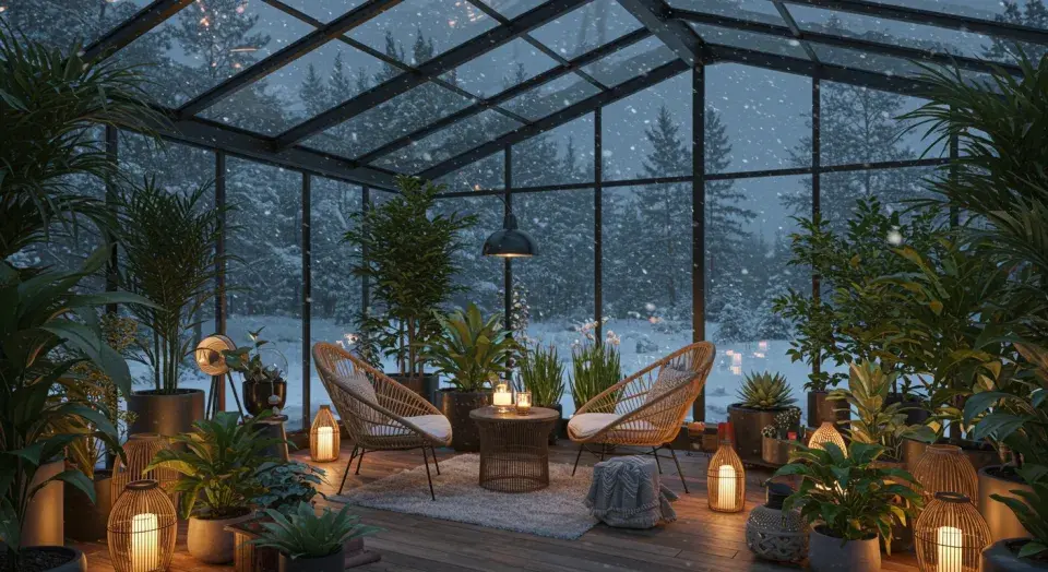 Zimní zahrada v lednu pomůže rostlinám přečkat do jara