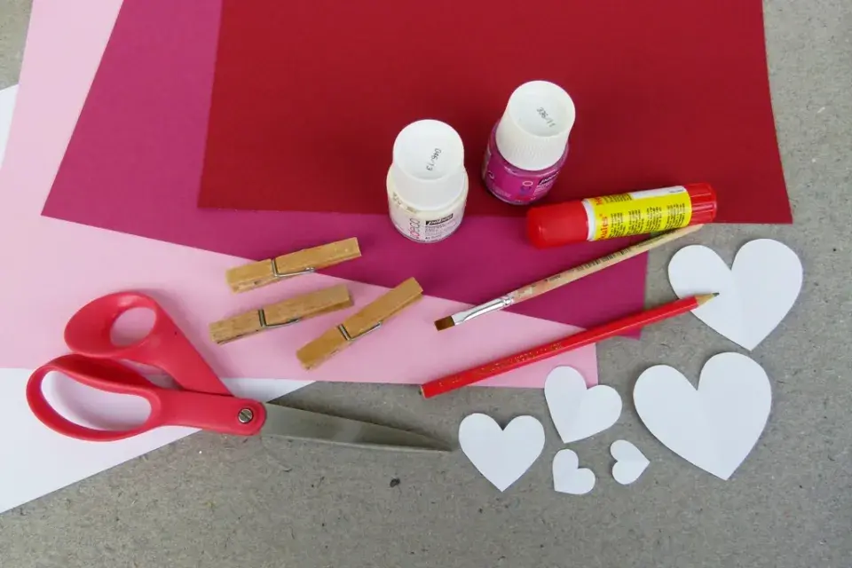 valentýnská dekorace