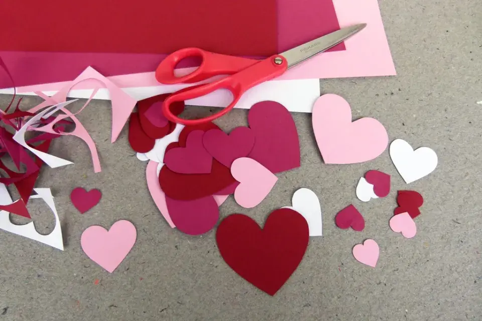 valentýnská dekorace