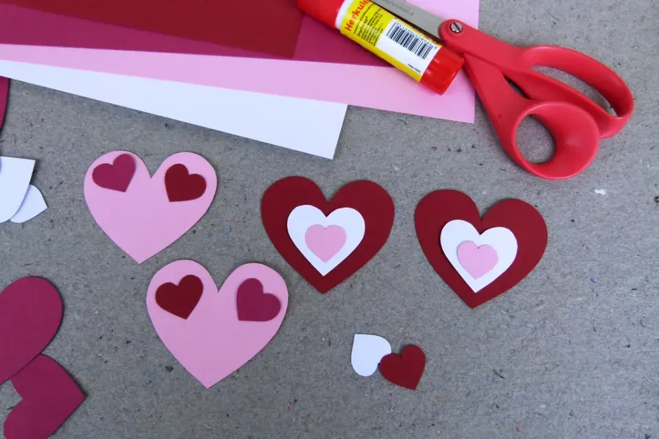 valentýnská dekorace