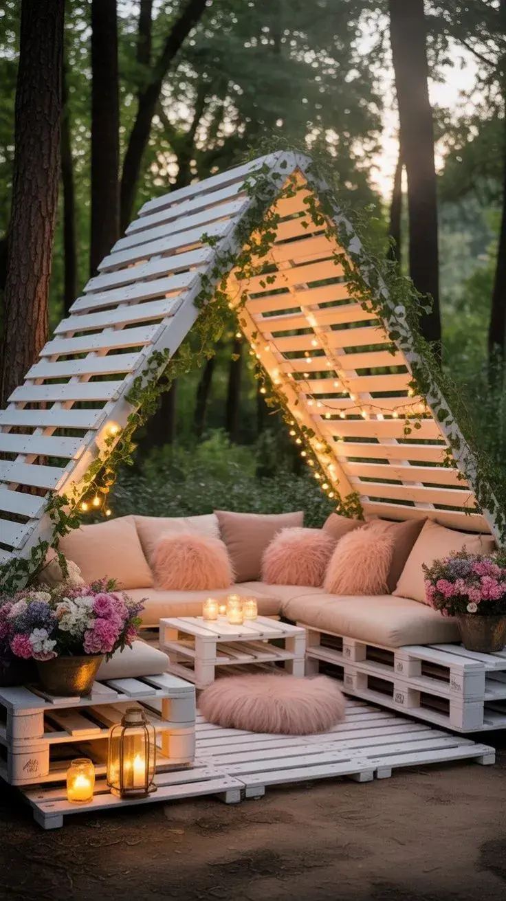 Posezení na zahradě 