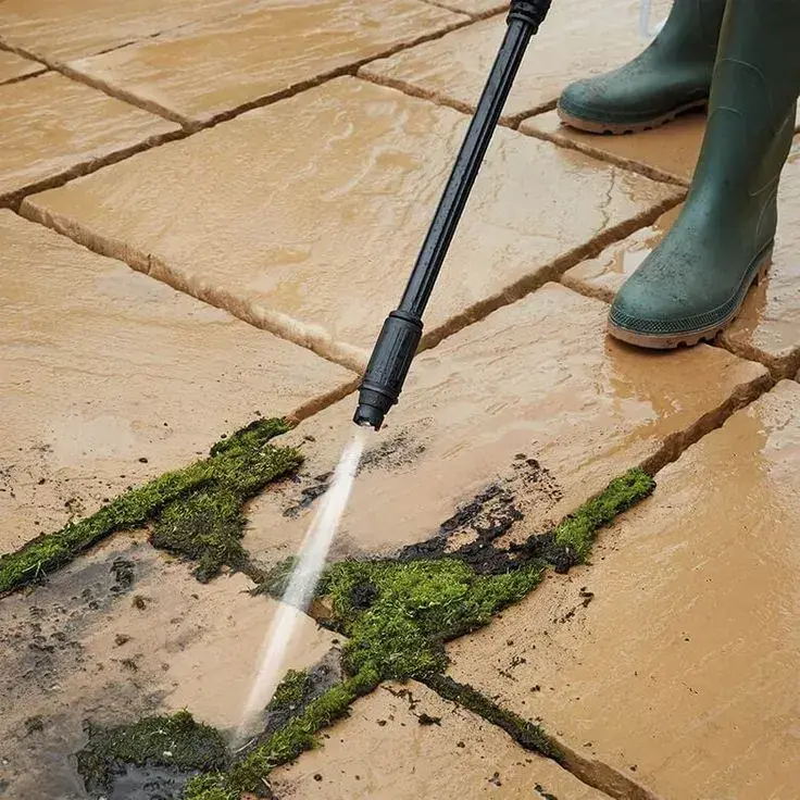 Jak odstranit mech z chodníku