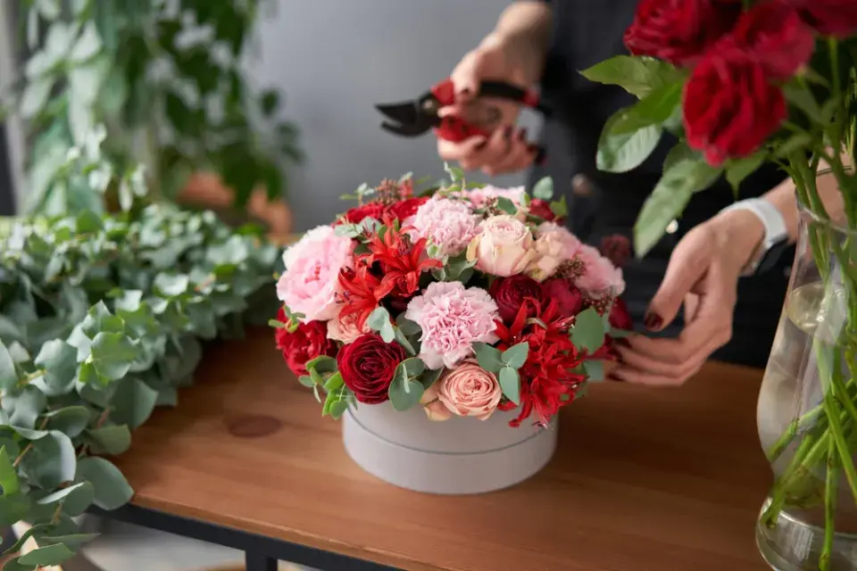 Květiny na Valentýna