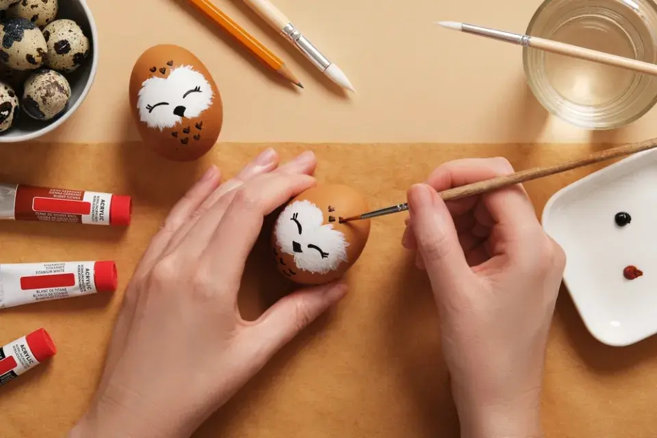 velikonoční sovičky DIY