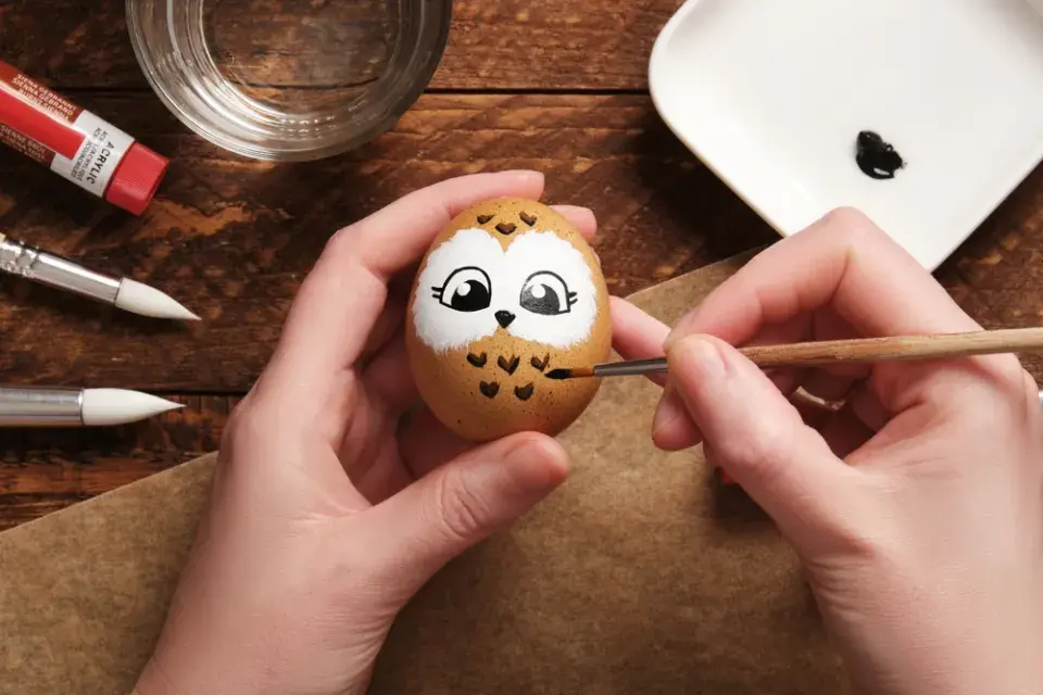 velikonoční sovičky DIY