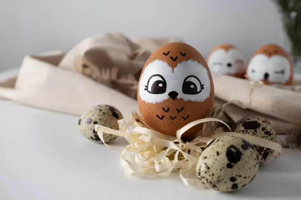 velikonoční sovičky DIY