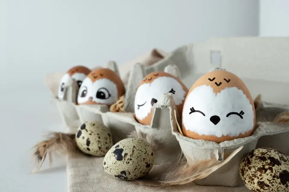 velikonoční sovičky DIY