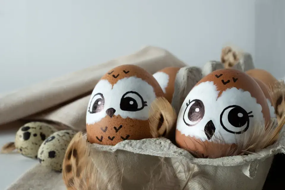 velikonoční sovičky DIY