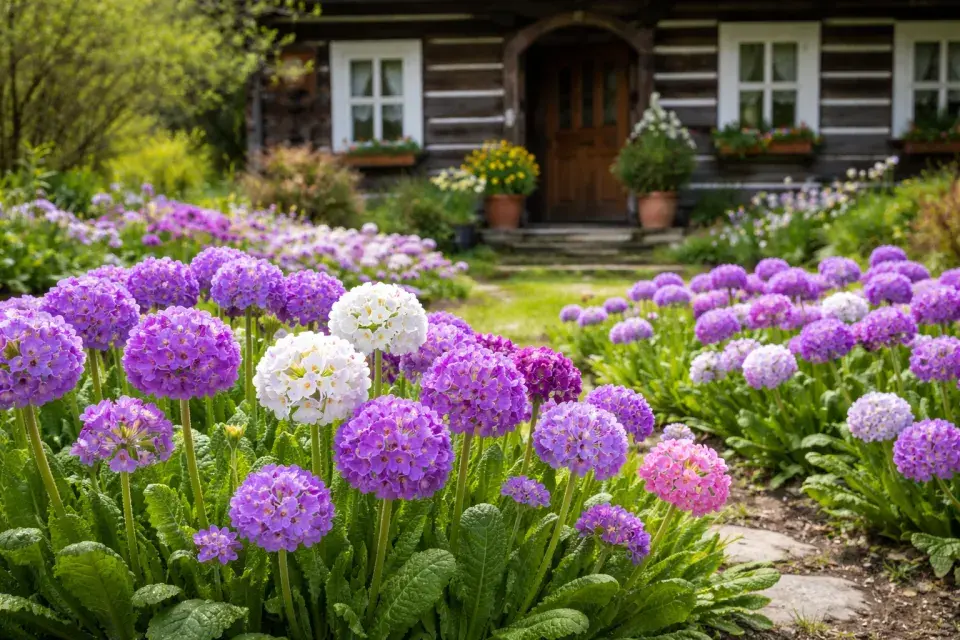 Prvosenka zoubkatá (Primula denticulata) 
