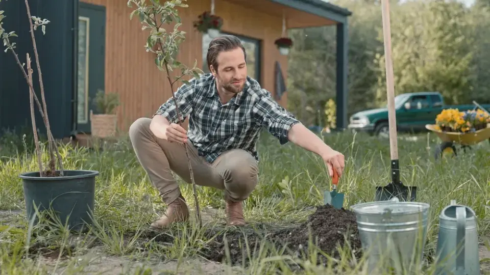 Stávající dřeviny v zahradě