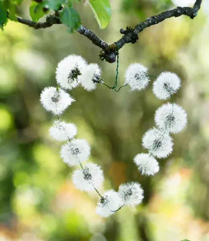 Jarní dekorace z pampelišky