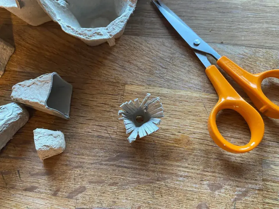 DIY věnec ze sáčků