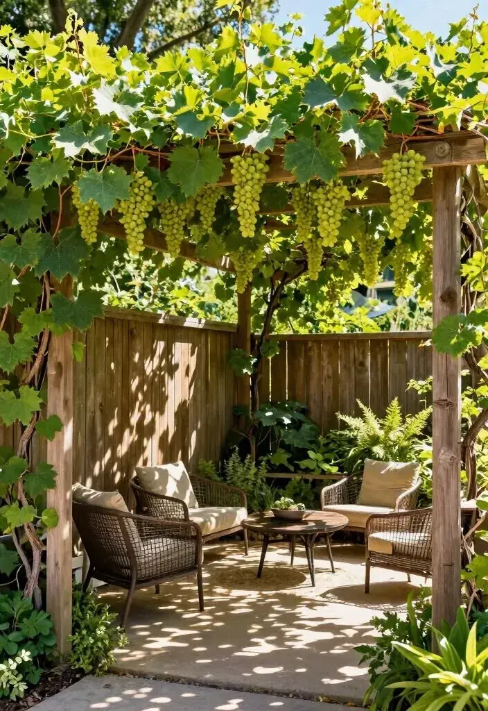 Pergola s vínem 