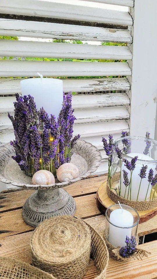 Dekorace z levandule pro romantickou terasu jako z Provence