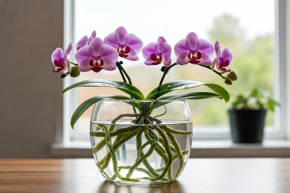 Pěstování orchideje ve vodě