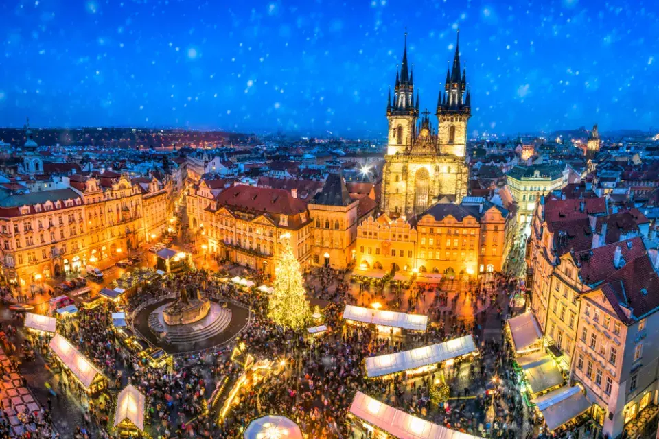 Vánoční strom na Staroměstském náměstí