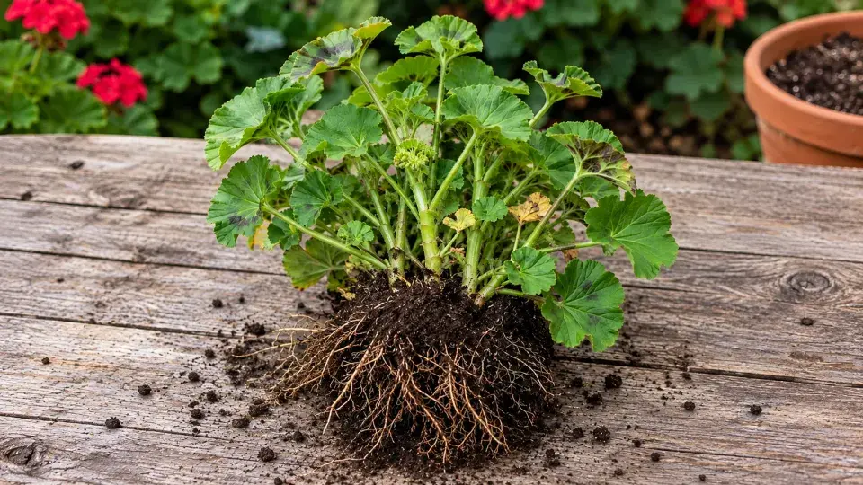 Zazimování muškátů
