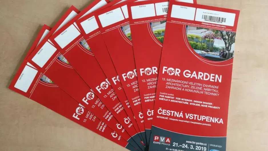 Vstupenky na veletrh FOR GARDEN