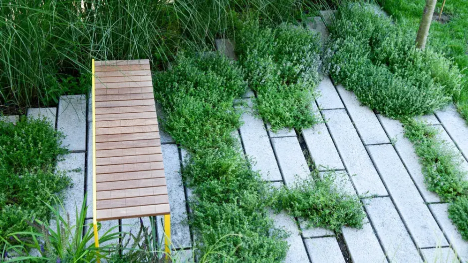 Mozaika z betonových dlaždic Mozaika z betonových dlaždic