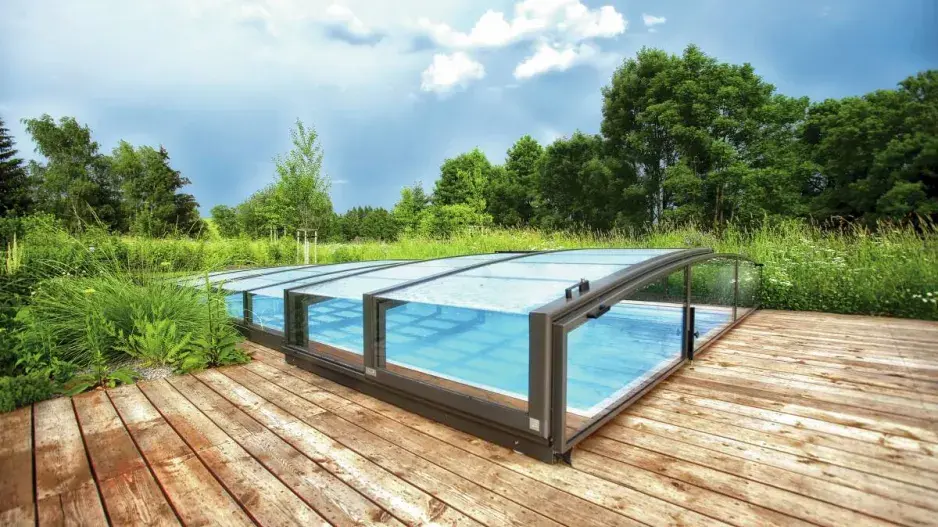 Krytý bazén na terase