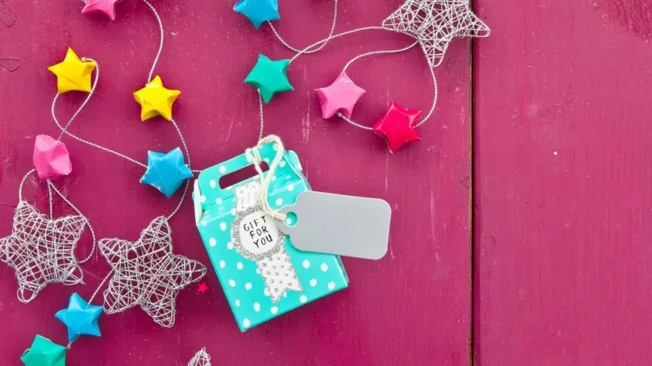 Vánoční dekorace a dárek