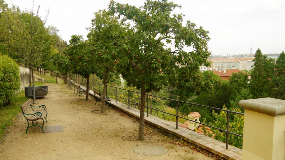 Velká Fürstenberská zahrada - jedna z deseti teras