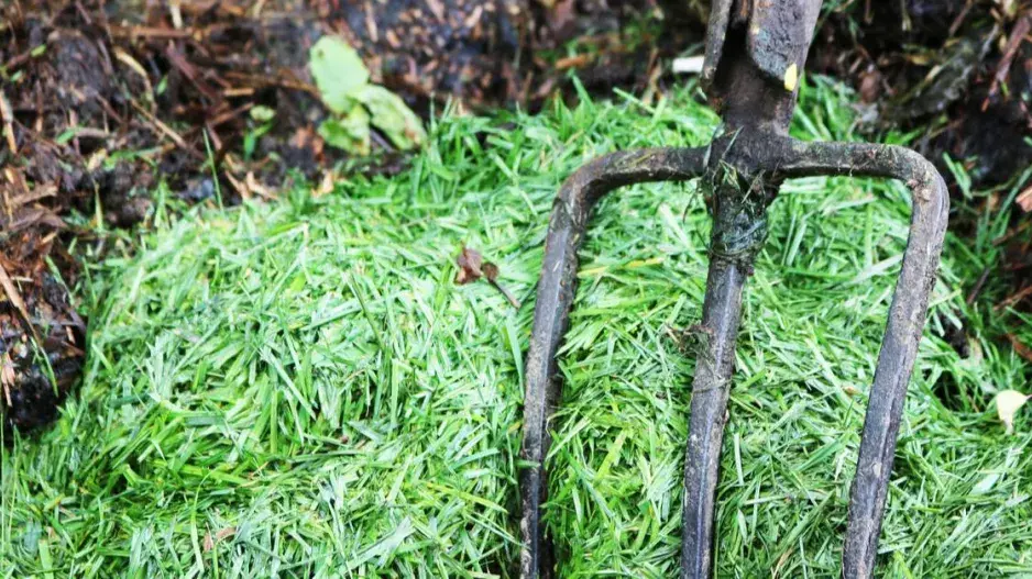 Kompostování posečené trávy Kompostování posečené trávy